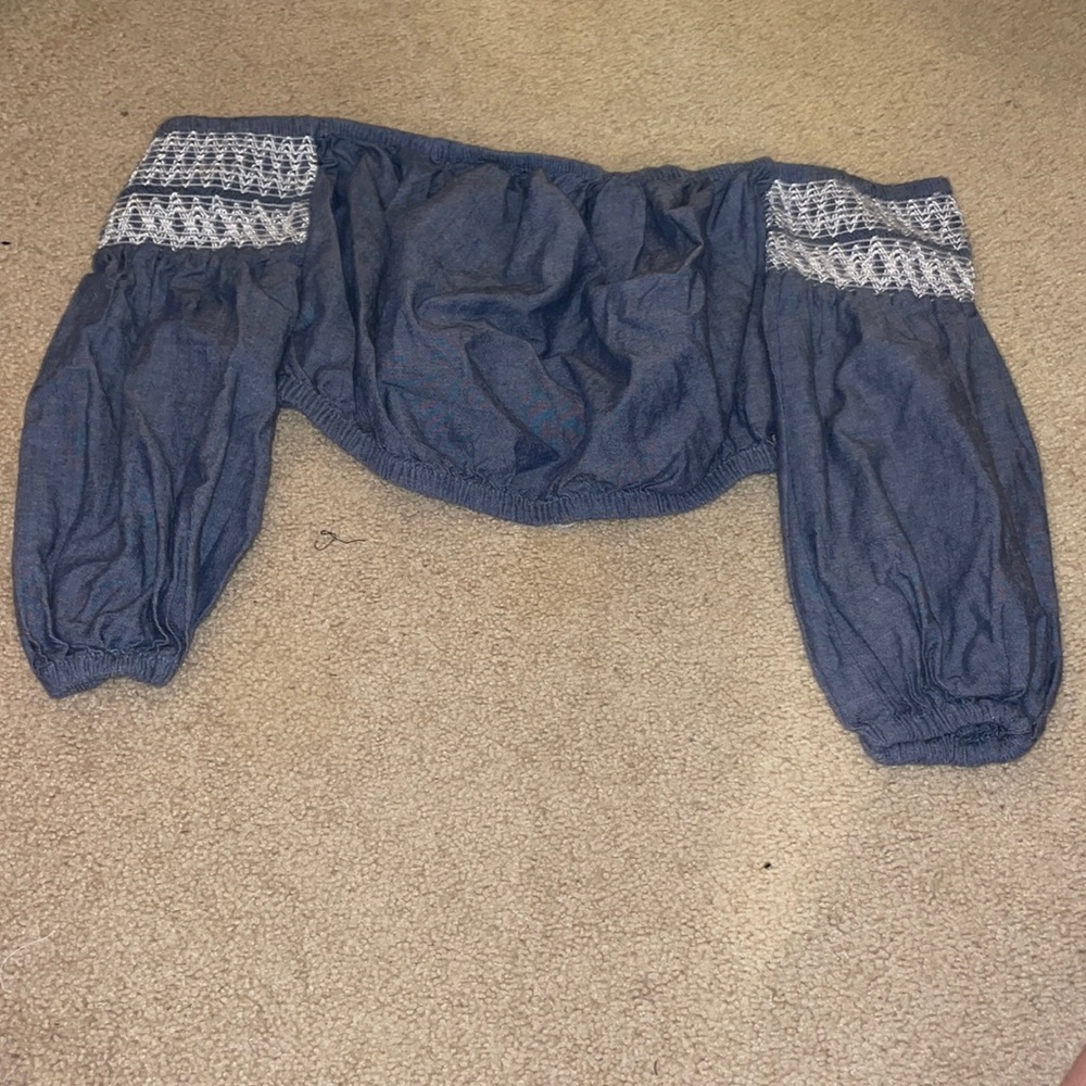 American eagle off the shoulder long sleeve